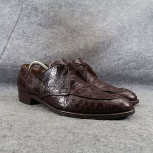 Kow Hoo Shoes Mens 45 Oxfords Exotic Leather Classic Goodyear Welt Handcrafted